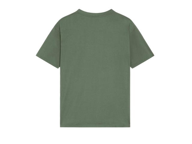 Celine Celine Loose T-Shirt In Cotton Jersey Kaki Off White - view 2