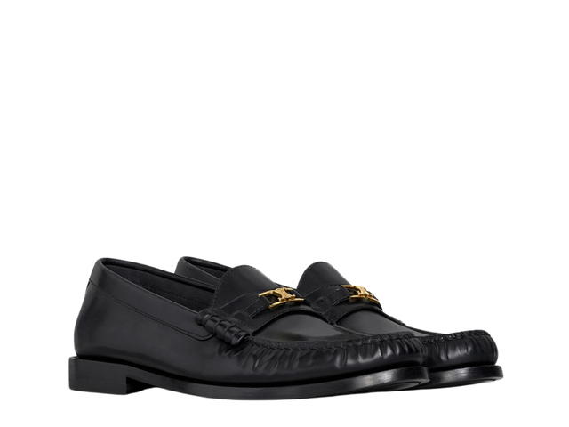 Celine Celine Luco Loafer In Polished Bullskin Black - view 2