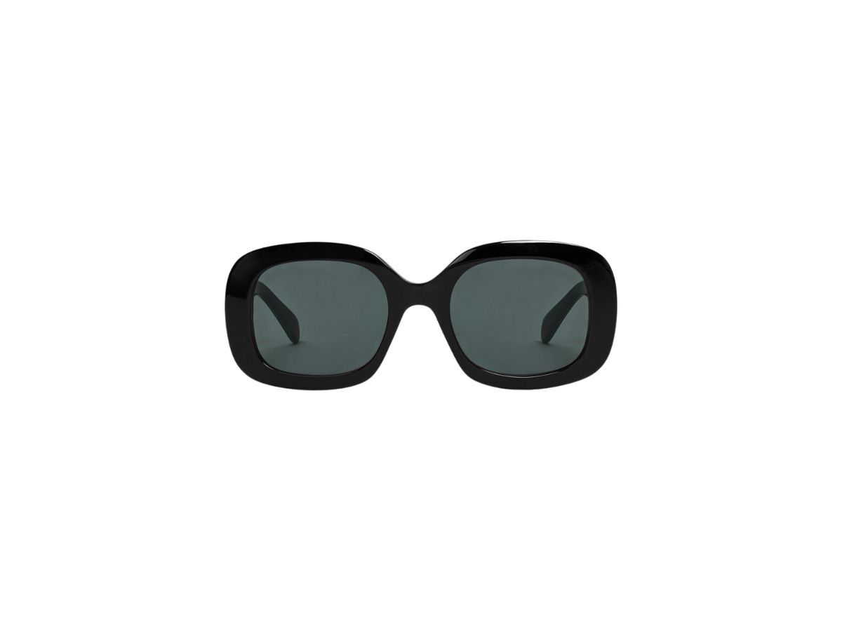 Celine Celine Lulu Triomphe Sunglasses In Acetate Black
