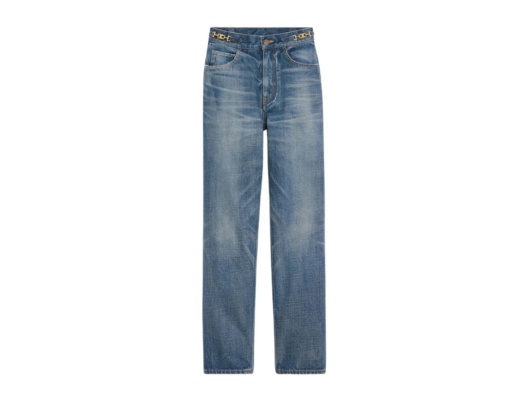 Celine Celine Margaret Jeans In Union Wash Denim