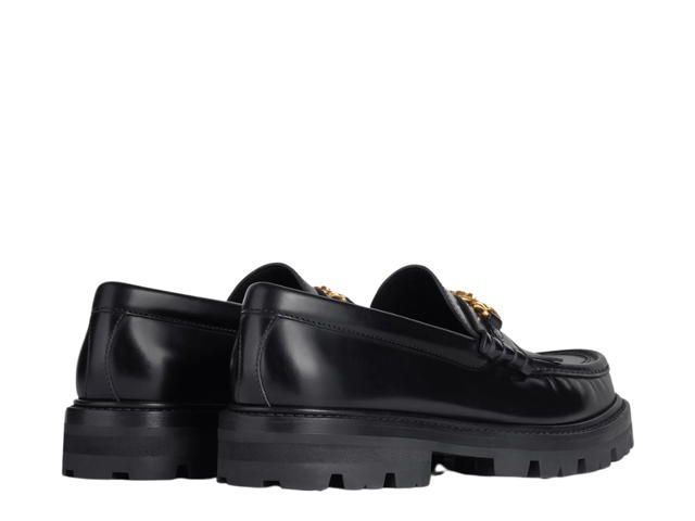 Celine Celine Margaret Loafer With Triomphe Chain In Polished Bullblack - view 3