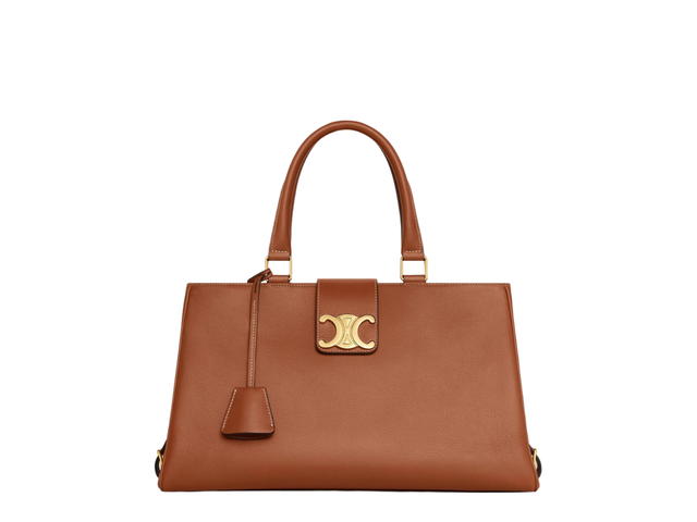 Celine Celine Medium Appoline Bag In Supple Calfskin With Gold Finishing Tan - view 1