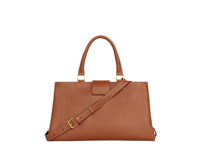 Celine Celine Medium Appoline Bag In Supple Calfskin With Gold Finishing Tan - view 2