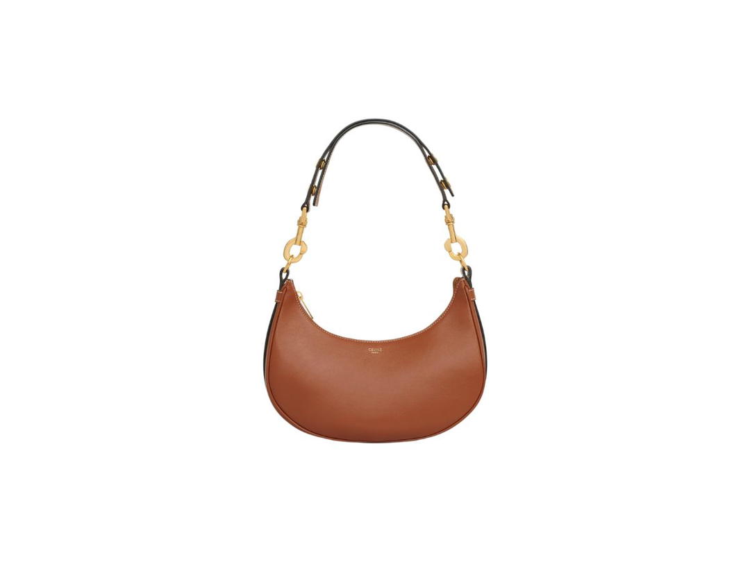 Celine Celine Medium Ava Strap Bag In Smooth Calfskin With Gold Finishing Tan