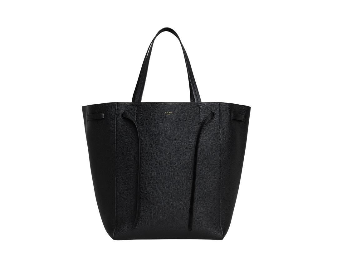 Celine Celine Medium Cabas Phantom In Soft Grained Calfskin Black