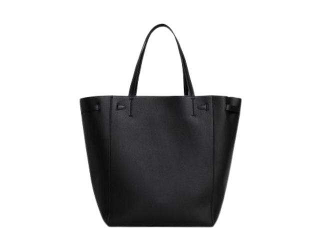 Celine Celine Medium Cabas Phantom In Soft Grained Calfskin Black - view 2