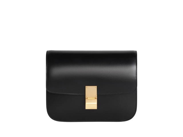 Celine Celine Medium Classic Bag In Box Calfskin With Gold Finishing Black - view 1