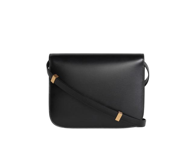 Celine Celine Medium Classic Bag In Box Calfskin With Gold Finishing Black - view 2