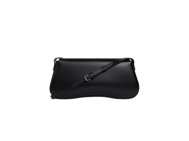 Celine Celine Medium Lola Bag In Shiny Calfskin With Silver Finishing Black - view 3