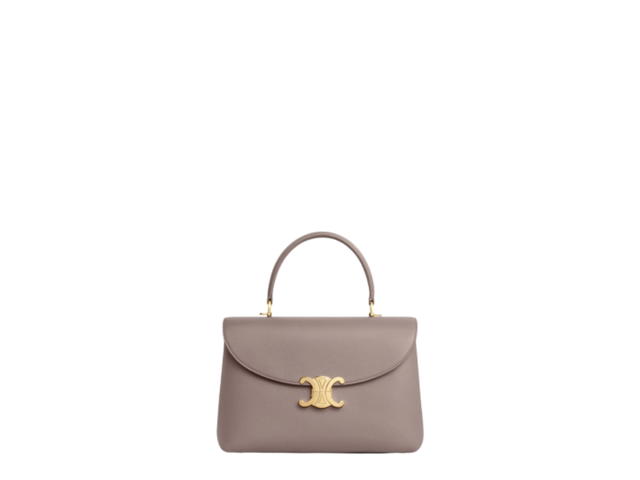 Celine Celine Medium Nino Bag In Supple Calfskin Leather With Gold Finishing Hardware Pebble - view 1