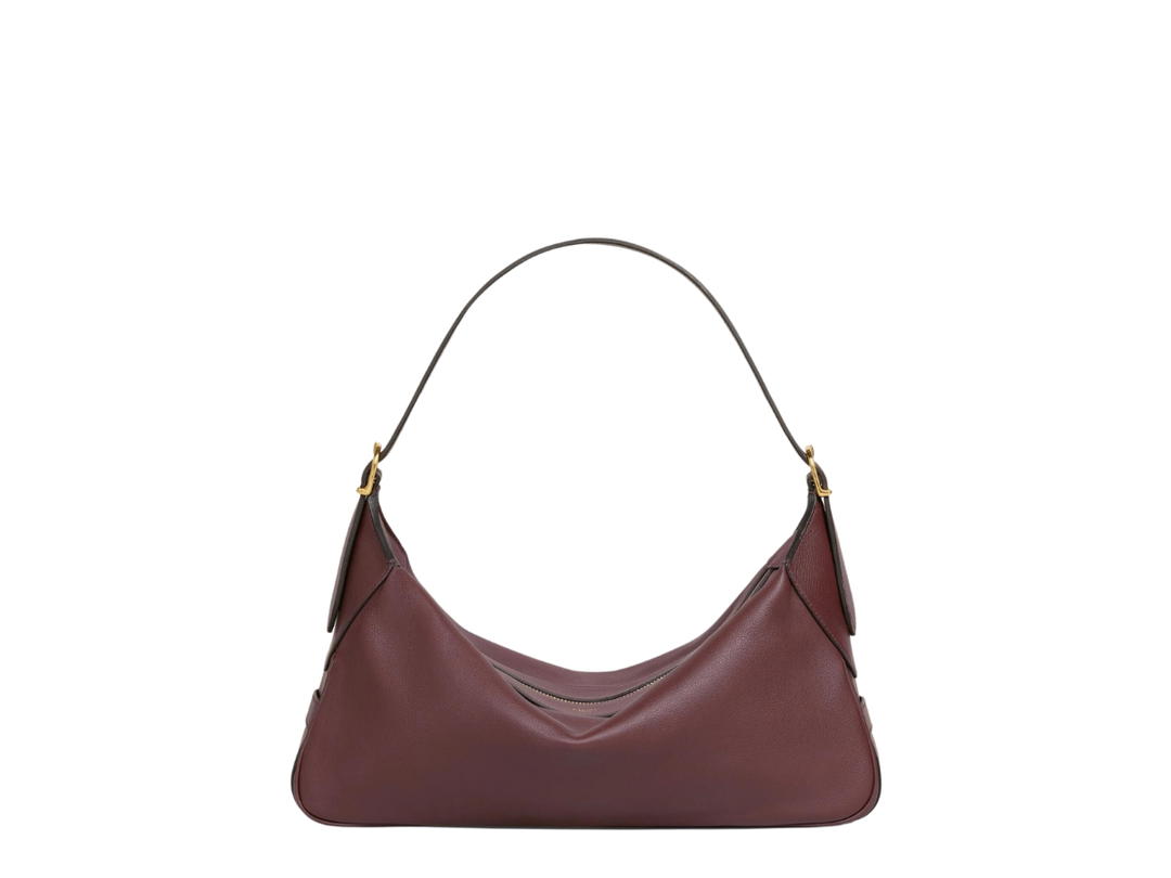 Celine Celine Medium Romy In Supple Calfskin With Gold Finishing Hickory
