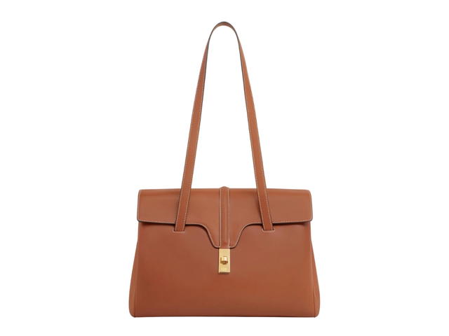 Celine Celine Medium Soft 16 Bag In Smooth Calfskin With Gold Finishing Tan - view 3