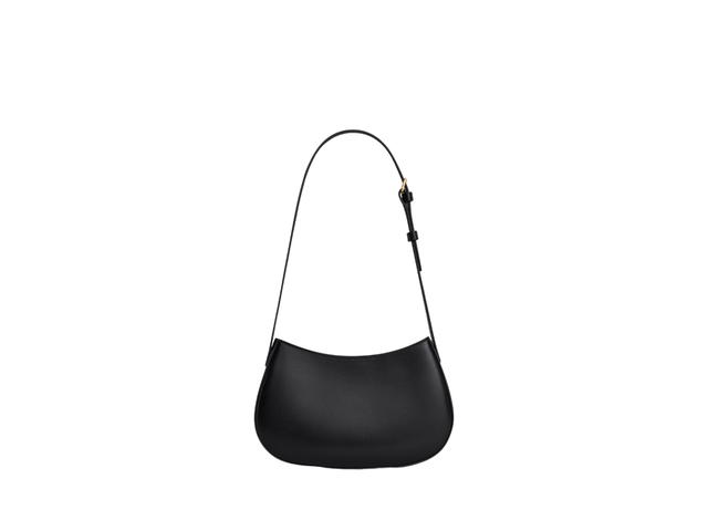 Celine Celine Medium Tilly Bag In Shiny Calfskin With Gold Finishing Hardware Black - view 3