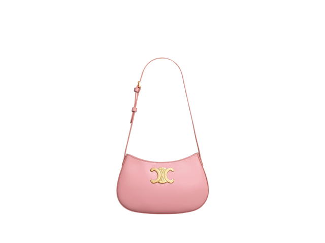 Celine Celine Medium Tilly Bag In Shiny Calfskin With Gold Finishing Hardware Rose - view 1
