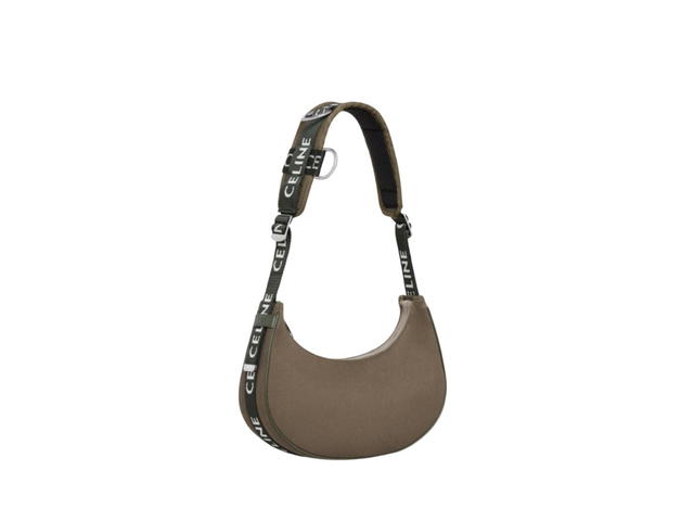 Celine Celine Medium Trekking Ava In Cotton Gabardine Khaki - view 1