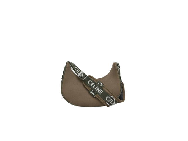 Celine Celine Medium Trekking Ava In Cotton Gabardine Khaki - view 3