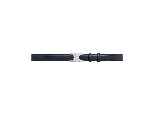 Celine Celine Medium Triomphe Belt In Taurillon Leather Bleu Sacre (2.5 CM) - view 1