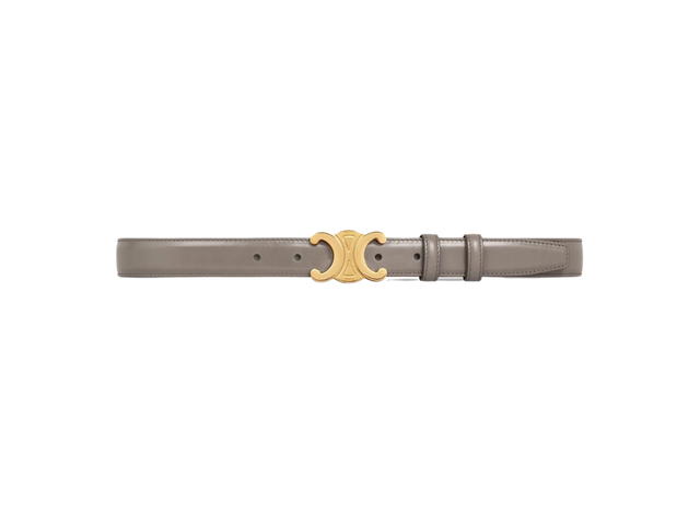 Celine Celine Medium Triomphe Belt In Taurillon Leather With Gold Metal Finishing Hardware Pebble - view 1