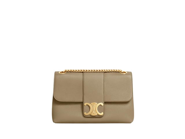 Celine Celine Medium Victoire Bag In Supple Calfskin With Gold Finishing Brown Sepia - view 1