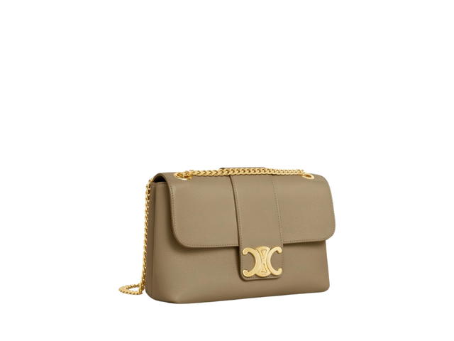 Celine Celine Medium Victoire Bag In Supple Calfskin With Gold Finishing Brown Sepia - view 3