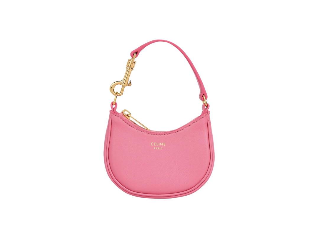 Celine Celine Micro Ava In Smooth Calfskin With Gold Finishing Flamingo