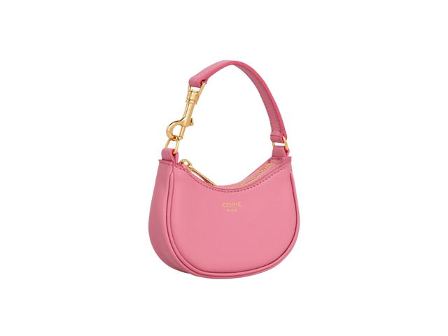 Celine Celine Micro Ava In Smooth Calfskin With Gold Finishing Flamingo - view 3
