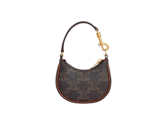 Celine Celine Micro Ava In Triomphe Canvas And Calfskin With Gold Finishing Tan - view 1