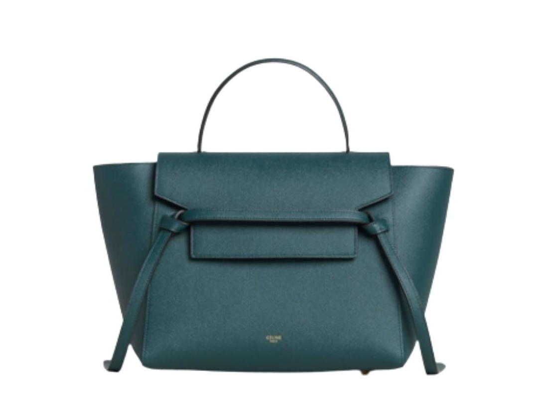 Celine Celine Micro Belt Bag In Grained Calfskin Amazone