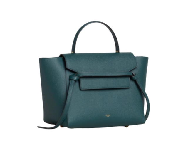 Celine Celine Micro Belt Bag In Grained Calfskin Amazone - view 2