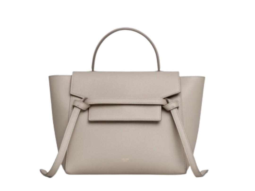 Celine Celine Micro Belt Bag In Grained Calfskin Light Taupe