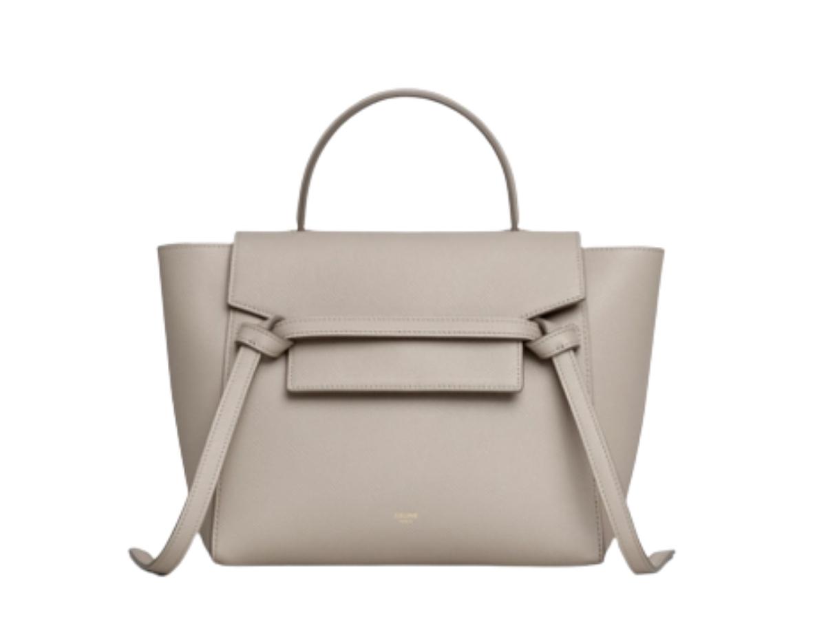 Celine Celine Micro Belt Bag In Grained Calfskin Light Taupe