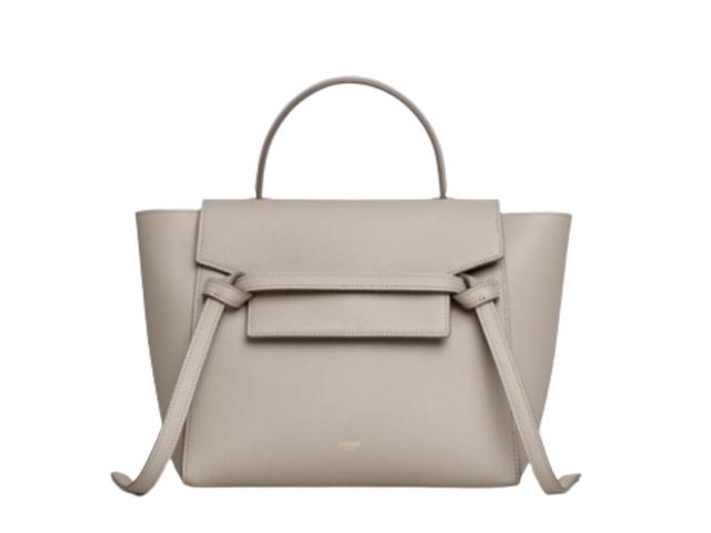 Celine Celine Micro Belt Bag In Grained Calfskin Light Taupe - view 1