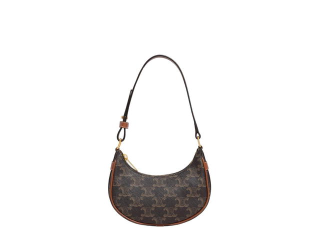 Celine Celine Mini Ava In Triomphe Canvas And Calfskin With Gold Finishing Tan - view 1