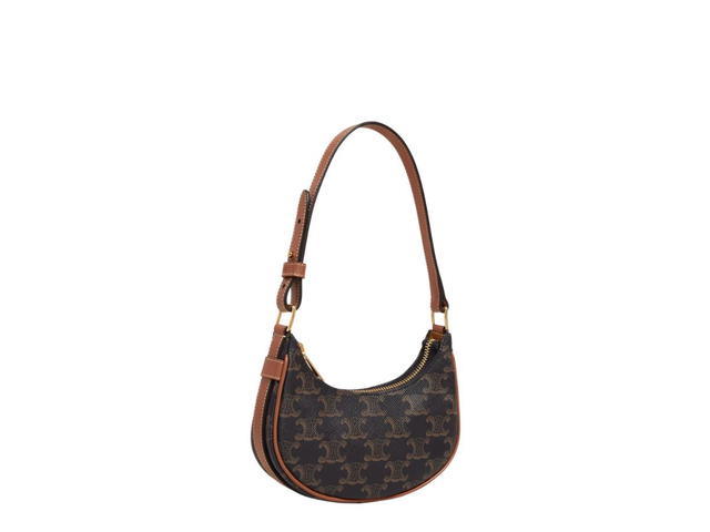 Celine Celine Mini Ava In Triomphe Canvas And Calfskin With Gold Finishing Tan - view 2