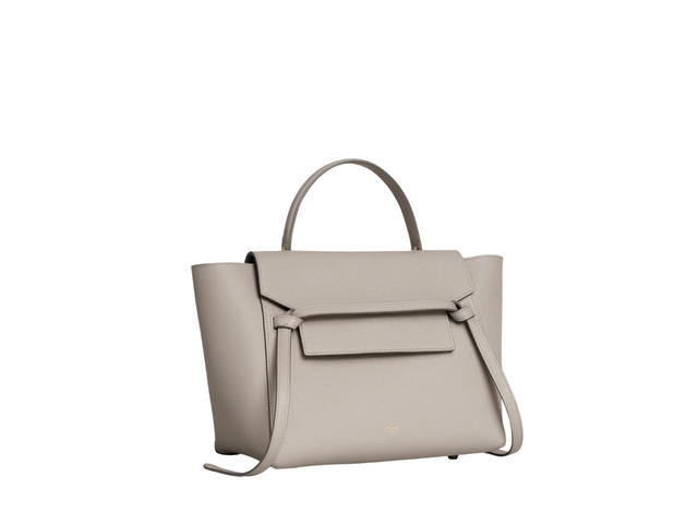 Celine Celine Mini Belt Bag In Grained Calfskin With Gold Finishing Light Taupe - view 2