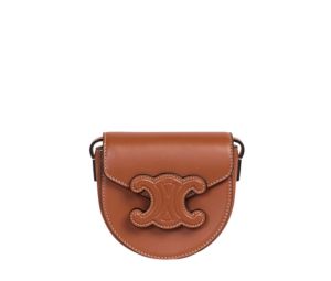 Buy Celine Mini Besace Cuir Triomphe In Smooth Calfskin Tan at Sasom – Authentic and Ready to Ship