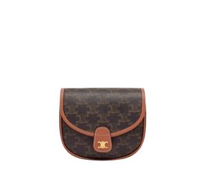 Buy Celine Mini Besace In Triomphe Canvas And Calfskin With Gold Finishing Tan at Sasom – Authentic and Ready to Ship
