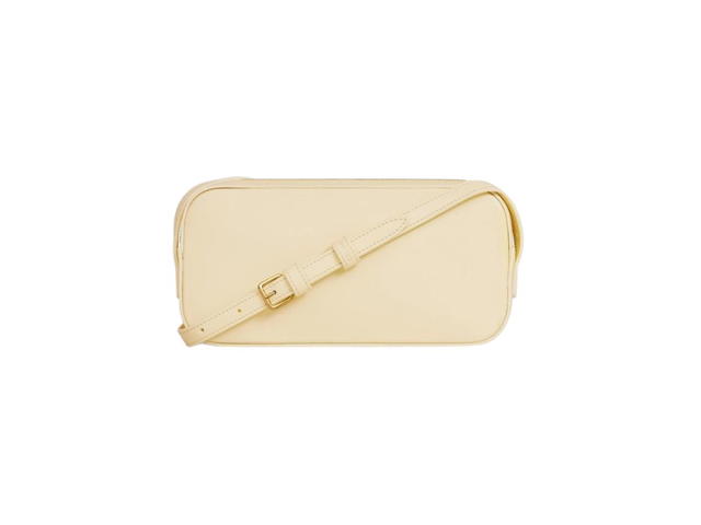 Celine Celine Mini Camera Shoulder Bag Cuir Triomphe In Smooth Calfskin Soft Yellow - view 3