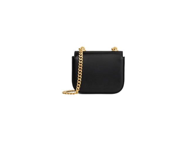 Celine Celine Mini Chain Claude In Shiny Calfskin Black - view 3