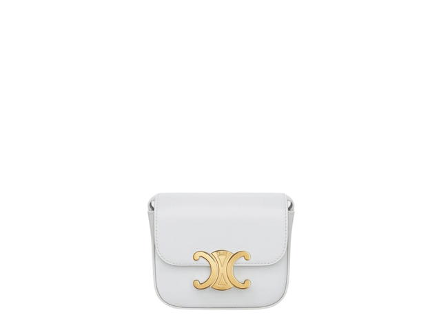 Celine Celine Mini Claude In Shiny Calfskin With Gold Finish Hardware Moon - view 1