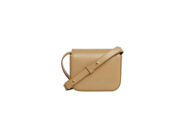Celine Celine Mini Triomphe In Shiny Calfskin Olive - view 2