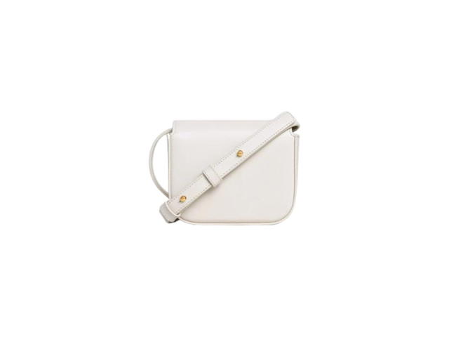 Celine Celine Mini Triomphe In Shiny Calfskin Rice - view 2