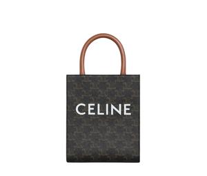 Buy Celine Mini Vertical Cabas In Triomphe Canvas And Calfskin With Celine Print Tan at Sasom – Authentic and Ready to Ship
