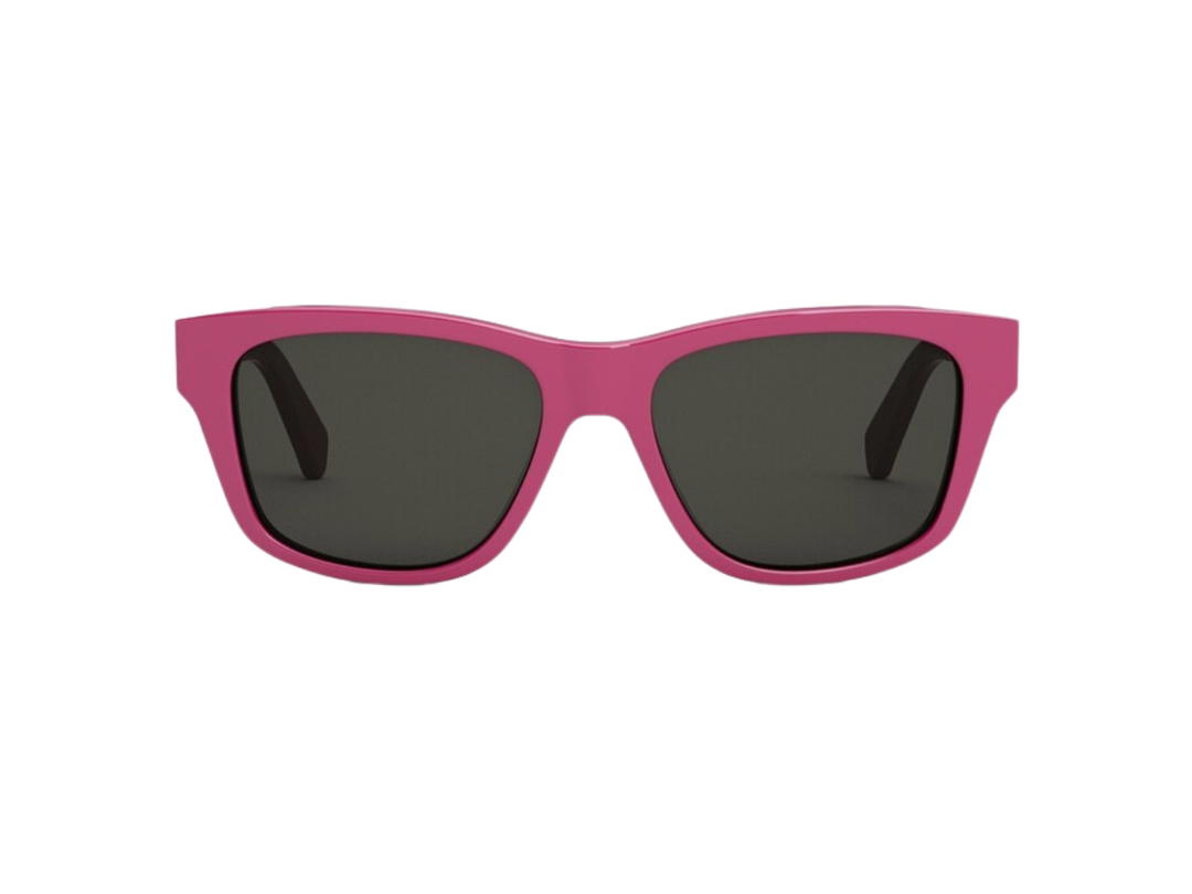 Celine Celine Monochromes 05 Sunglasses In Flash Pink Acetate Frame With Smoke Lenses