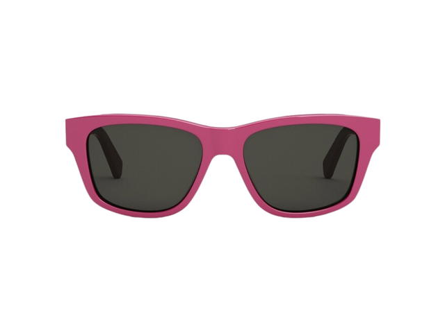 Celine Celine Monochromes 05 Sunglasses In Flash Pink Acetate Frame With Smoke Lenses - view 1