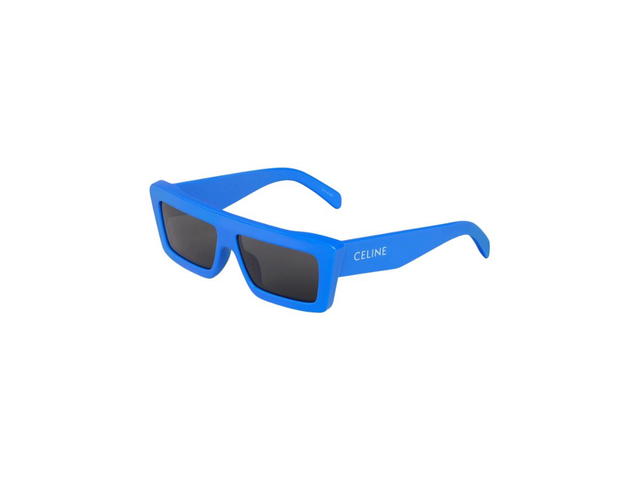 Celine Celine Monochroms 02 Sunglasses In Acetate Royal Blue With Smoke Lenses - view 2