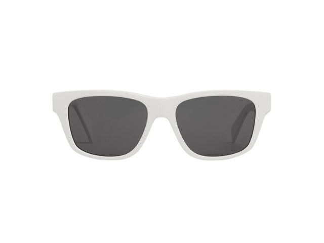 Celine Celine Monochroms 05 Sunglasses In White Acetate Frame With Smoke Lenses - view 1