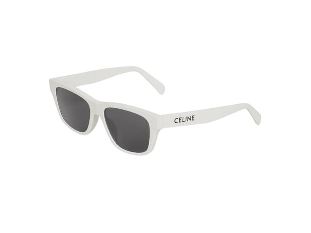 Celine Celine Monochroms 05 Sunglasses In White Acetate Frame With Smoke Lenses - view 3