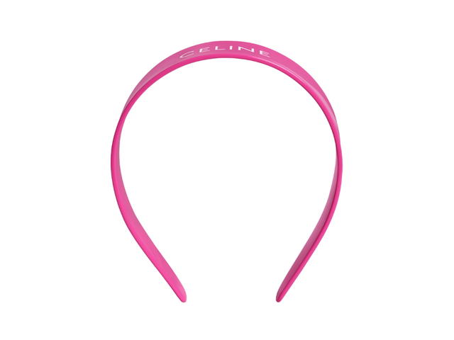 Celine Celine Monochroms Celine Headband In Acetate Flash Pink - view 1
