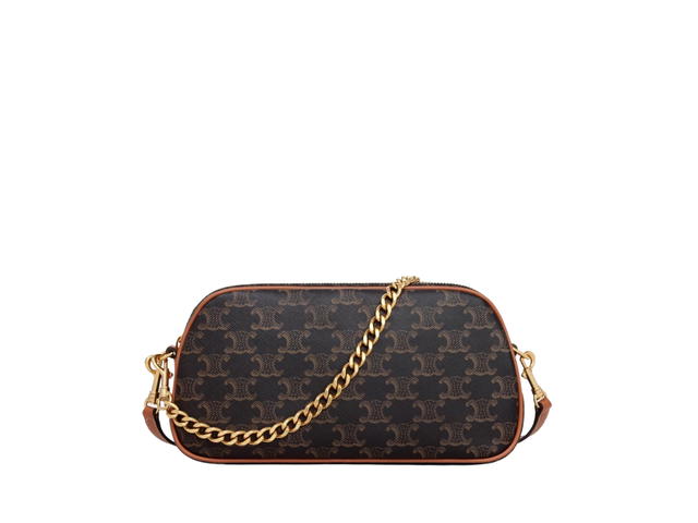 Celine Celine Multi Bag In Triomphe Canvas And Calfskin With Gold Finishing Tan - view 1